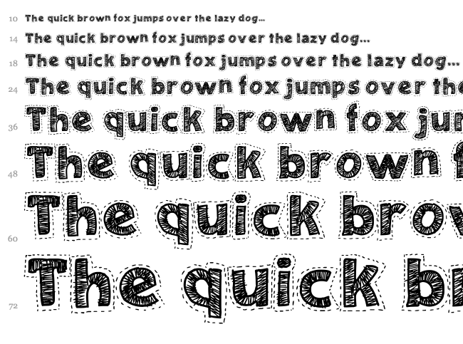 Needlework Good font waterfall